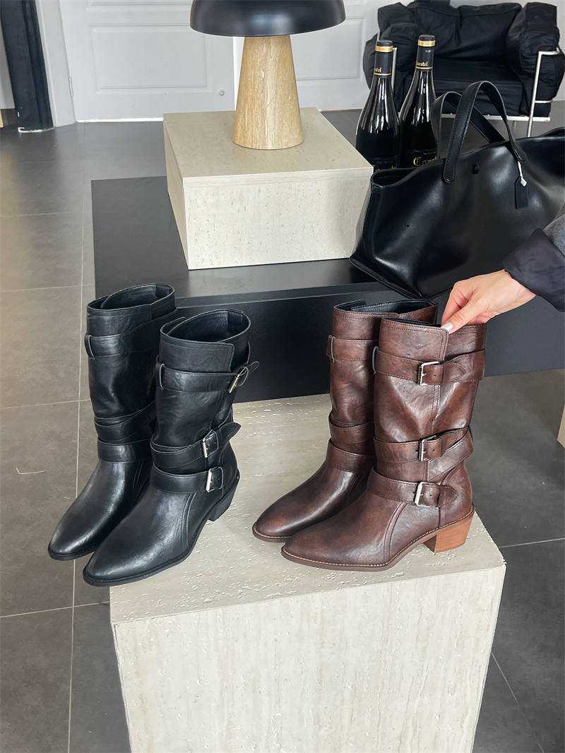 2026-new-pointed-toe-belt-buckle-western-cowboy-boots-chunky-heel-mid-calf-boots-retro-thick-sole-riding-boots-for-women_2 2026 New Pointed Toe Belt Buckle Western Cowboy Boots Chunky Heel Mid Calf Boots Retro Thick Sole Riding Boots for Women