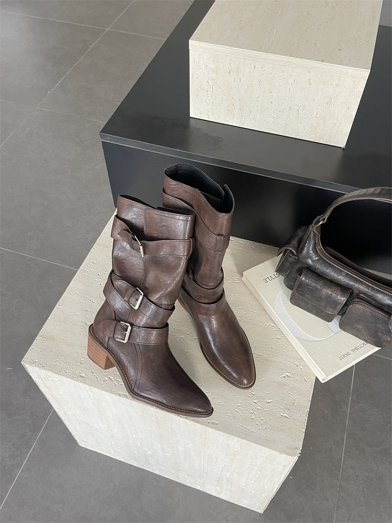 2026-new-pointed-toe-belt-buckle-western-cowboy-boots-chunky-heel-mid-calf-boots-retro-thick-sole-riding-boots-for-women_3 2026 New Pointed Toe Belt Buckle Western Cowboy Boots Chunky Heel Mid Calf Boots Retro Thick Sole Riding Boots for Women