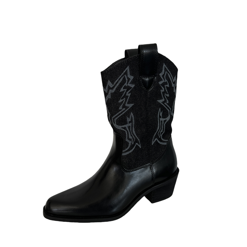 cai-wenjing-same-style-pointed-toe-chunky-heel-western-cowboy-boots-women-2026-summer-new-color-block-retro-short-boots_4 Cai Wenjing Same Style Pointed Toe Chunky Heel Western Cowboy Boots Women 2026 Summer New Color Block Retro Short Boots