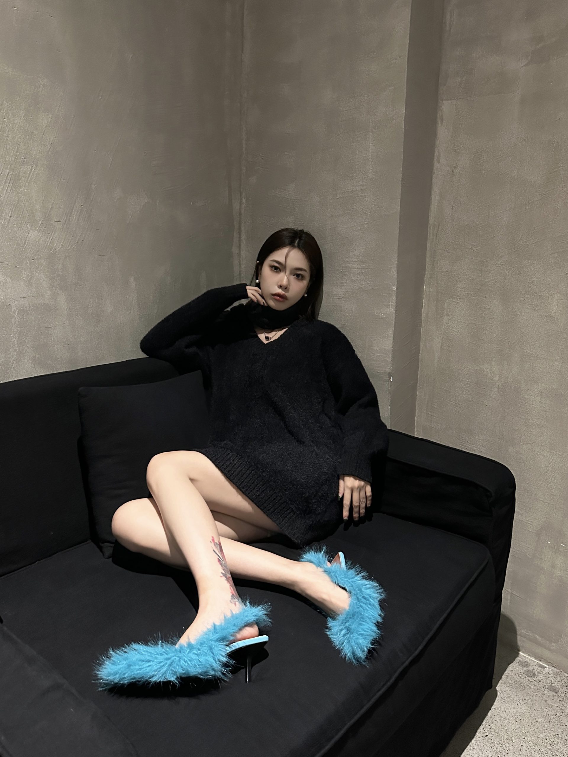 diairiz-womens-felt-high-heel-pointed-toe-shoes-with-faux-fur-backless-design_1 DIAIRIZ Women's Felt High Heel Pointed Toe Shoes with Faux Fur Backless Design