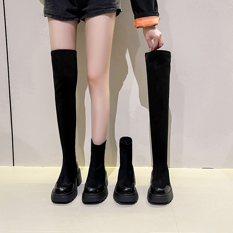 platform-over-knee-boots-for-women-short-height-increase-thick-sole-suede-stretch-boots-extra-high-tube-riding-boots-slim_2 Platform Over Knee Boots for Women Short Height Increase Thick Sole Suede Stretch Boots Extra High Tube Riding Boots Slim