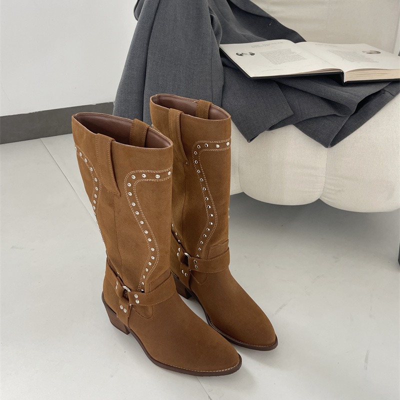 vintage-style-cowhide-belt-buckle-pointed-toe-chunky-heel-riding-boots-for-women-new-wide-calf-slim-fit-over-knee-boots_4 Vintage Style Cowhide Belt Buckle Pointed Toe Chunky Heel Riding Boots for Women New Wide Calf Slim Fit Over Knee Boots