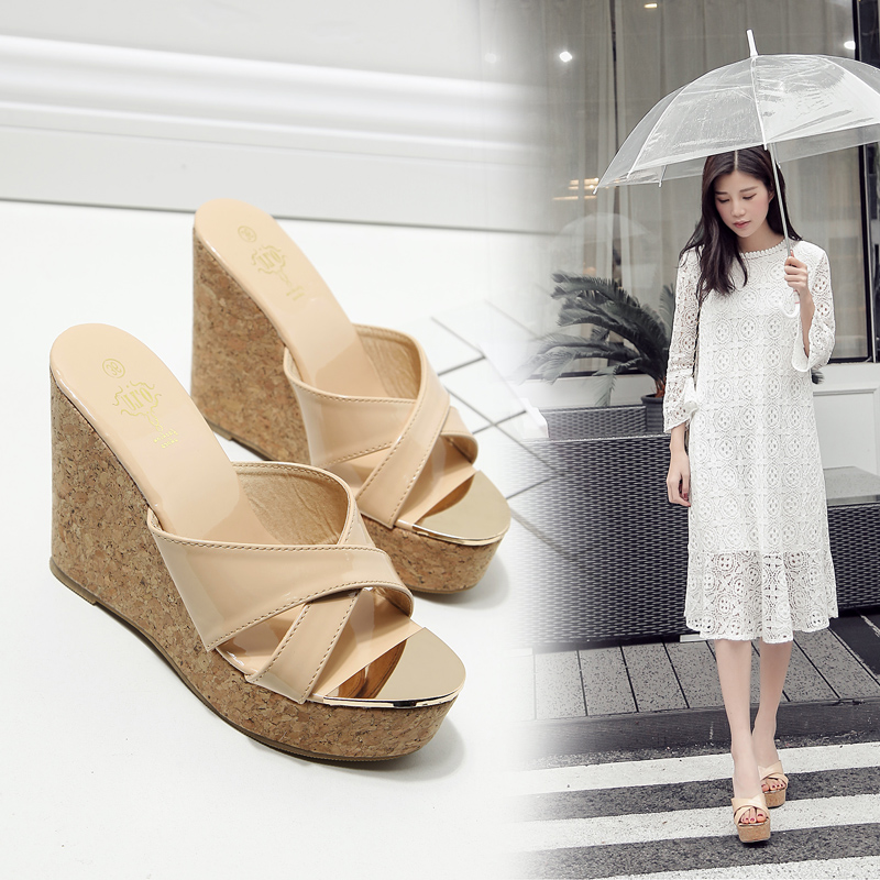 Women's Platform Wedge Heel Sandals 2026 Summer New Style Comfortable Roman Slippers